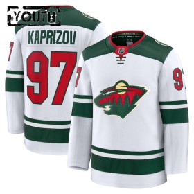 Minnesota Wild tröja Fanatics Premium Kirill Kaprizov 2024-25 Vit Borta - NHL Tröjor Barn
